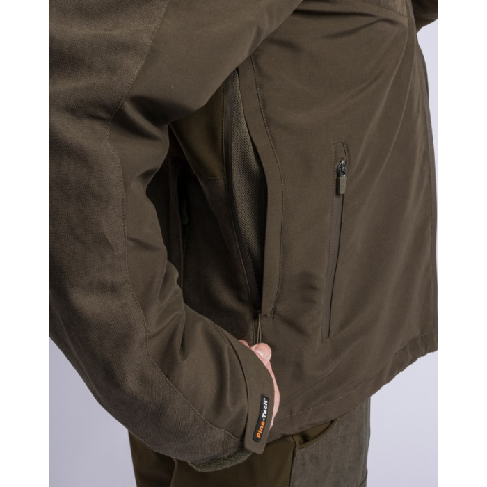 Kurtka męska PINEWOOD CARIBOU HUNT EXTREME Suede Brown/D.Olive 5984